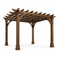 Pergola rectangulaire en bois de pin marron 300x300x250 cm