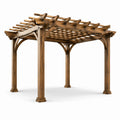 Pergola en bois massif pour extérieur 3x3x2.5m