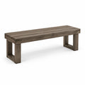 Banc en bois de chêne brun 180x40x45 cm